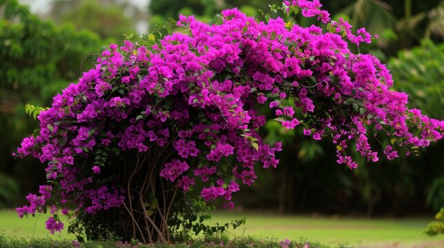 Bougainvillea Spectabilis Great Bougainvillea Purple Flowering Plant 