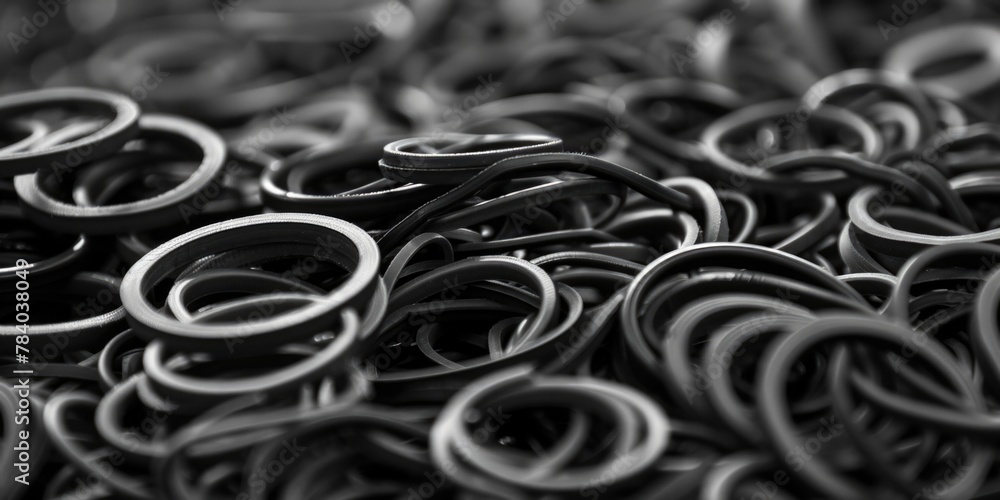 Poster a pile of black and white scissors. suitable for various design projects