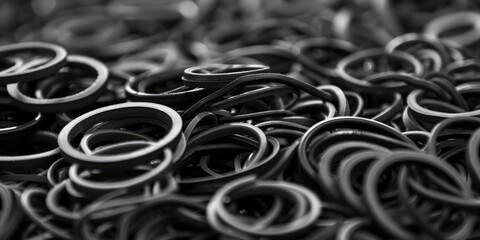 A pile of black and white scissors. Suitable for various design projects