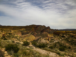 Hiking Through the Desert Mountains Along Arizona Apache Trail