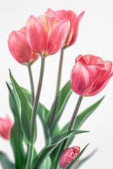 Fototapeta premium Close up shot of a colorful bunch of flowers in a vase. Ideal for home decor or floral arrangements