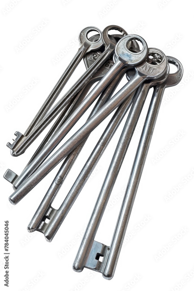 Aufkleber A bunch of keys sitting on top of each other. Suitable for various concepts and designs