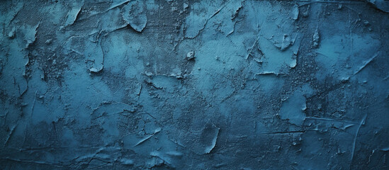 Cracked Blue Paint Texture - obrazy, fototapety, plakaty