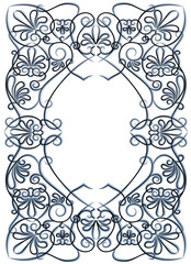 Antique flowers frame 2