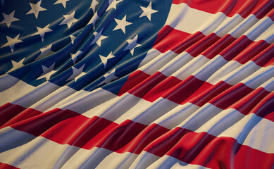 United states of america banner. Flag of USA.