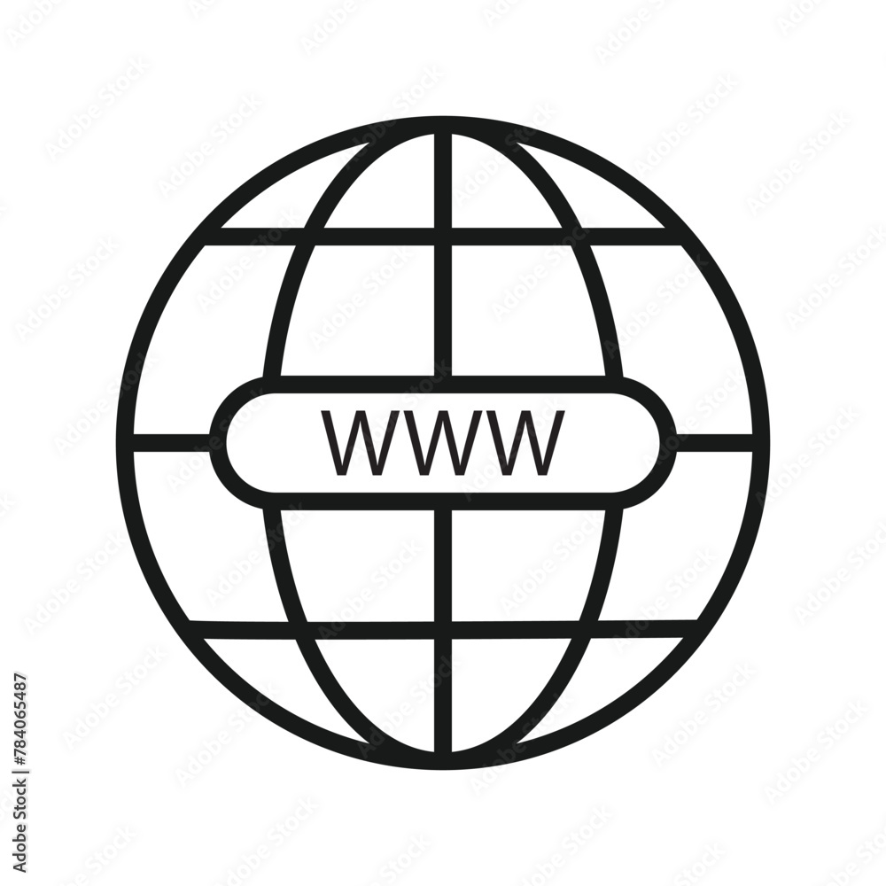 Poster web icon. website icon page symbol for your web design. internet world vector. browser icon vector. 