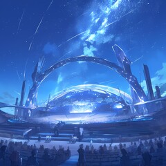Experience the Awe-Inspiring Aurora Amphitheater: A Futuristic Venue for Stellar Performances