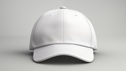 A stylish white baseball cap perfect for a day out in the sun black baseball cap Mockup for Product Design logo Placement and Branding concept