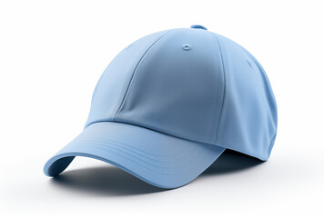 Fototapeta premium A stylish blue baseball cap perfect for a day out in the sun blue baseball cap Shirt Mockup for Product Design logo Placement and Branding concept