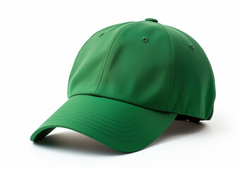 A stylish green baseball cap perfect for a day out in the sun green baseball cap Shirt Mockup for Product Design logo Placement and Branding concept	