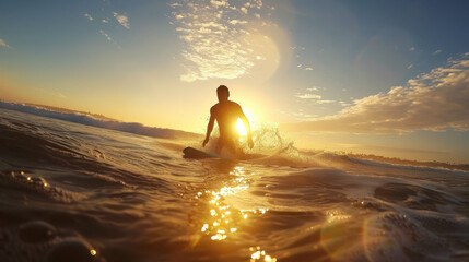 Surfing Imperial Beach California - obrazy, fototapety, plakaty