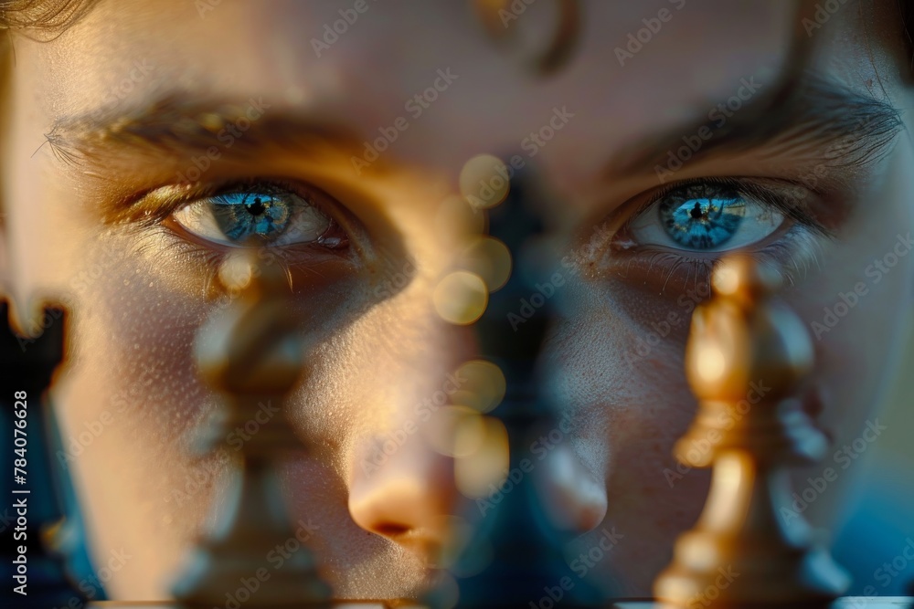 Fototapete a blur of warm and cool tones creating a smooth, abstract gradient background with a tranquil vibe