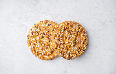 Sesame Chia flax seeds oatmeal cookies - 784079290