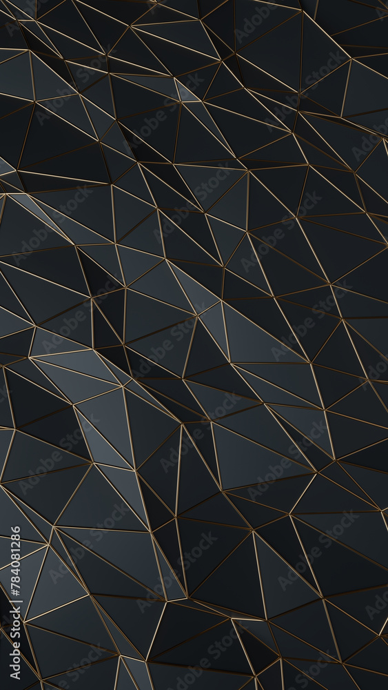 Aufkleber black and gold 3d abstract vertical background. abstract background for presentation template. param