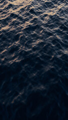 Sea wave. Sunrsie shot. 3d rendering illustration not AI