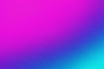 Abstract Magenta and Turquoise Gradient with Grainy Texture Effect