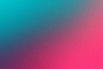 Grainy Texture Gradient in Pink and Teal Background Design
