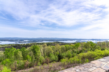 The Ouachita National Forest and Ouachita Lake Seen from Hickory Nut Vista