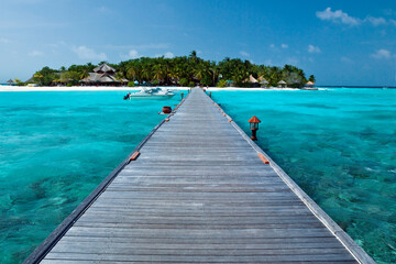 Fototapeta premium Tropical Island Paradise - Maldives
