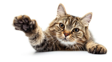Obraz premium Playful young European Shorthair Cat