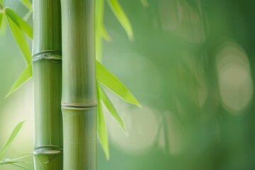 Fototapeta na wymiar Tranquil Bamboo Stalks, Zen Garden Concept
