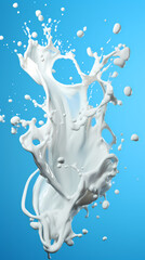 milk splash liquid effect