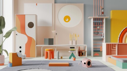 A harmonious blend of playful design and modern technology  AI generated illustration
