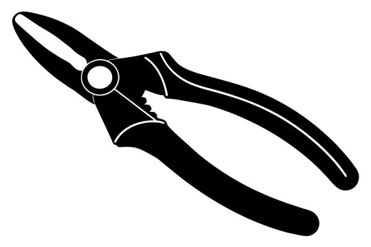 recommend clip art: pliers silhouette vector art illustration 