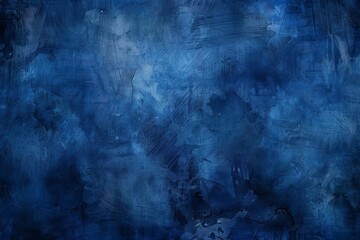 rich dark blue grungy canvas texture with vignette abstract background digital ilustration - obrazy, fototapety, plakaty