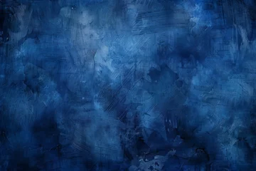 Foto op Aluminium rich dark blue grungy canvas texture with vignette abstract background digital ilustration © Lucija