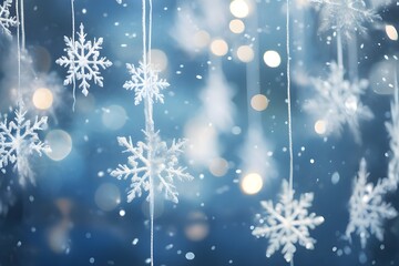 Full Brightness Christmas Magic Sparkling Snowflakes beautiful pic





