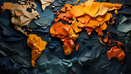 World map - abstract background