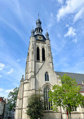Fototapeta na wymiar St-Martin's Church is the main church and one of the principal Gothic monuments of Kortrijk, Flanders, Belgium. The church is dedicated to Saint Martin of Tours