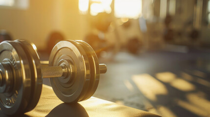 empty modern gym background interior with various equipment