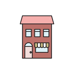 House icon for real estate, mortgage, loan, concept and homepage. Vector illustration.