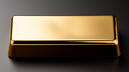 Gold bar isolated on black background