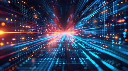 technology Business concept abstract background communication concept