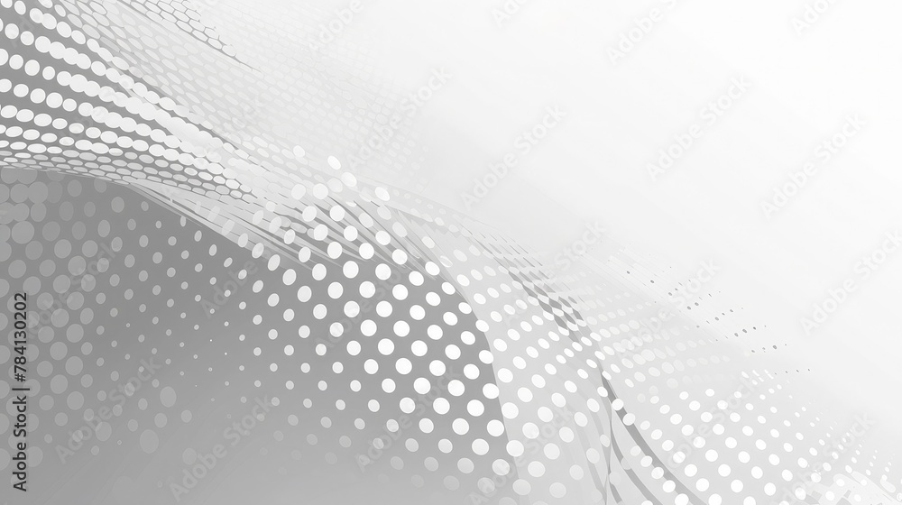 Poster abstract white and gray gradient background.halftone dots design background