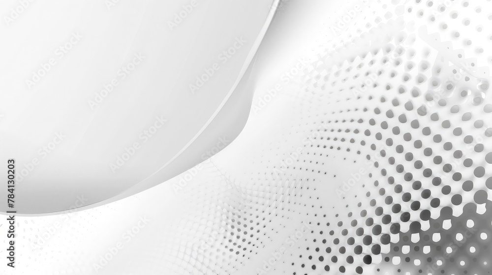 Poster abstract white and gray gradient background.halftone dots design background