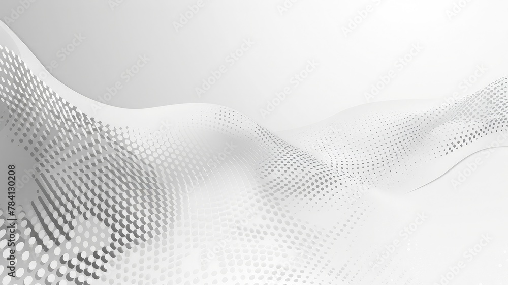 Poster abstract white and gray gradient background.halftone dots design background