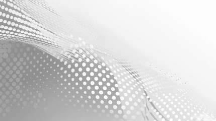 Abstract white and gray gradient background.Halftone dots design background