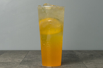 Passionfruit bubble tea