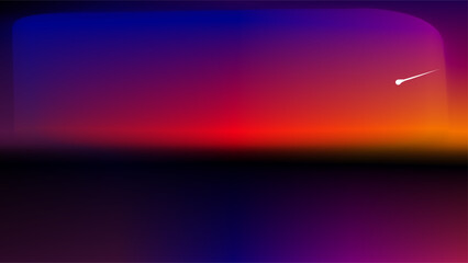 Clear twilight sky with shooting star presentation and wallpaper background