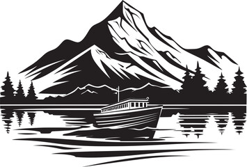 Alpine Allure Boat Adventures in Chalet Waters Summit Serenades Navigating Chalet Lakes