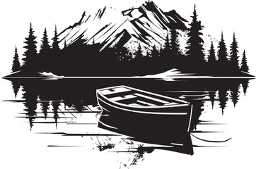 Crested Crests Iconic Boating on Mountain Chalet Lakes Summit Serenity Peaceful Boating on Chalet Waters