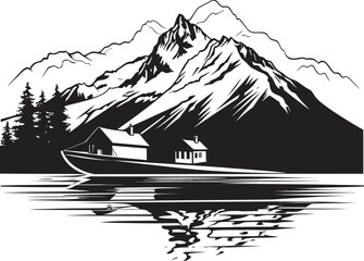 Lakefront Legends Chalet Lake Myths and Boat Adventures Alpine Aquamarine Chalet Lake Exploration and Boat Expeditions
