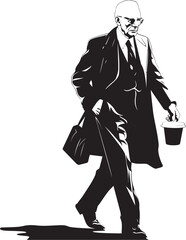 Obraz premium Corporate Cadence Rhythm of Achievement Briefcase Venture Entrepreneurial Pursuits in Motion