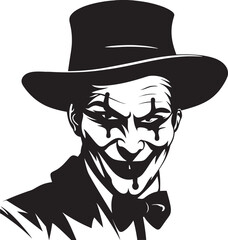 Cryptic Carnival Haunting Clown Logo Nightmare Nook Eerie Clown Symbol