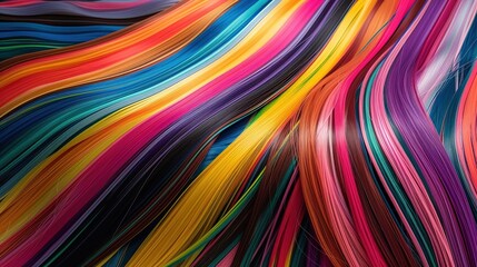 Multicolor straight tape in colorful remy human hair extensions