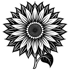 black and white ornament